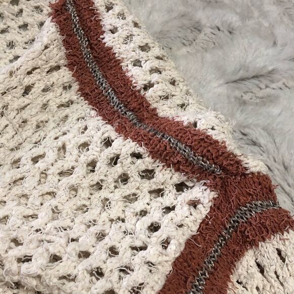 𝅺amuse Society Malita mesh knit open cardigan size XS/S - Picture 4 of 9